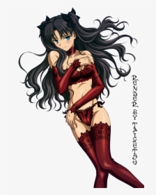 Tohsaka Rin By Zaydo-d5lvxf6 - Rin Tohsaka In Her Underwear, HD Png Download, Transparent PNG