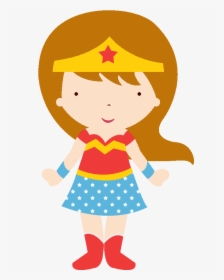 Transparent Baby Clipart - Clipart Cute Wonder Woman, HD Png Download, Transparent PNG