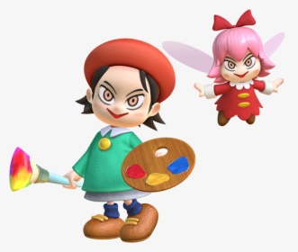 Kirby Adeleine And Ribbon, HD Png Download, Transparent PNG