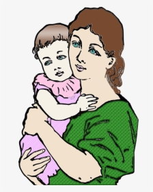 Mother, Daughter, Baby, Child, Family, Love, Woman - Amma Black And White, HD Png Download, Transparent PNG