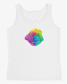 Rainbow Rose Tank Top - Rainbow Rose, HD Png Download, Transparent PNG