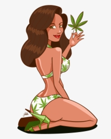 Greenbikinigirl - Girl, HD Png Download, Transparent PNG