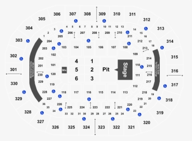 Section 207 Row1 Chesapeake Arena, HD Png Download, Transparent PNG