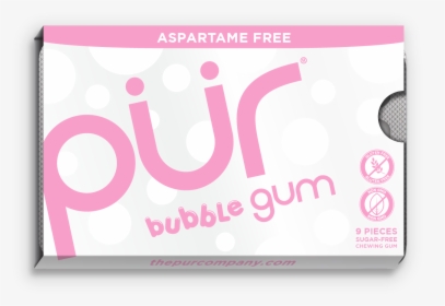 Free Pack Of Bubblegum - Pur Bubble Gum, HD Png Download, Transparent PNG