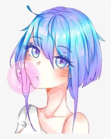Anime Bubble Tea Girl Hd Png Download Transparent Png Image