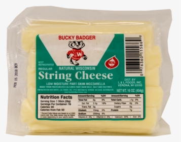 Bucky Badger String Cheese, HD Png Download, Transparent PNG