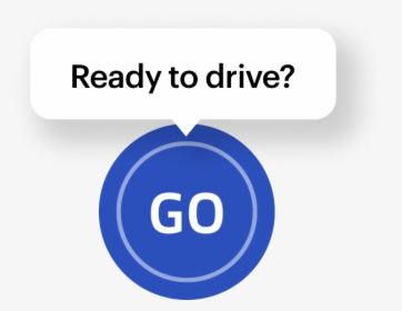 Ready To Drive Button - Uber Go Button, HD Png Download, Transparent PNG