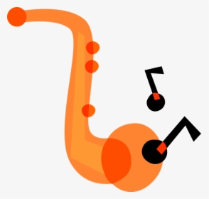 Vector Illustration Of Saxophone Brass Single-reed, HD Png Download, Transparent PNG