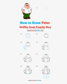 How To Draw Peter Griffin From Family Guy - Draw Peter Griffin Step By Step, HD Png Download, Transparent PNG