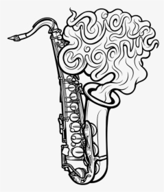 Saxophone Png -drawn Saxophone Chibi - Big Gigantic Art, Transparent Png, Transparent PNG