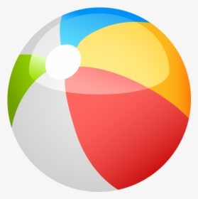 Ball Toy Designer - Beach Ball Vector, HD Png Download, Transparent PNG