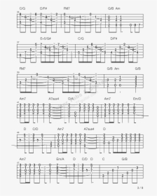 Stairway To Heaven-led Zeppelin吉他谱 - Sheet Music, HD Png Download, Transparent PNG