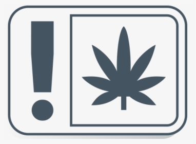 Cannabis Packaging Warning Label - Blue Cannabis Leaf, HD Png Download, Transparent PNG