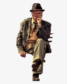 #man #old Man #man Sitting #man With Hat - Gentleman, HD Png Download, Transparent PNG