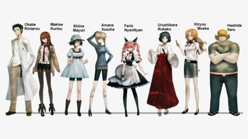 Steins Gate Characters Height, HD Png Download, Transparent PNG