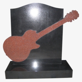 Red Guitar Tombstone Granite Plaques - Headstone, HD Png Download, Transparent PNG