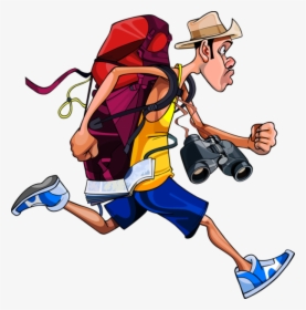 People, Illustration, Individual, Person, People - Man Running With Backpack, HD Png Download, Transparent PNG