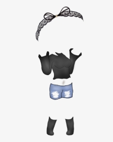 Gacha Gachalife Custmon Black White Cute Outfit Clip Art Hd Png Download Transparent Png Image Pngitem