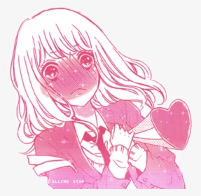 Transparent Anime Love Png - Baby Pink Anime Aesthetic, Png Download, Transparent PNG