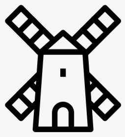 Transparent Wind Turbines Clipart - Windmill Icon Png, Png Download, Transparent PNG