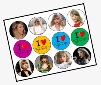 Transparent Taylor Swift Head Png - Printable Taylor Swift Cake Topper, Png Download, Transparent PNG