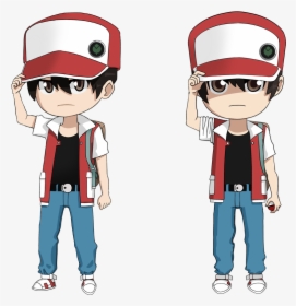 Green Blue And Yellow Trainer By Syker - Pokemon Red Trainer, HD Png Download, Transparent PNG