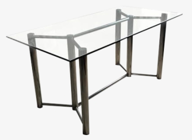 Roche Bobois 1970 Glass And Chrome Table - Coffee Table, HD Png Download, Transparent PNG