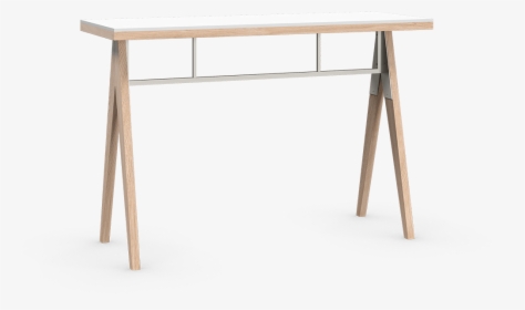 Coquo Braccas White Oak Solid Wood Modular Off White - Trestle Desk, HD Png Download, Transparent PNG