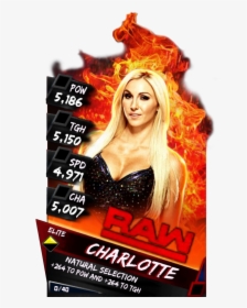 Supercard Charlotte S3 Elite Raw - Wwe Supercard Elite Cards, HD Png Download, Transparent PNG