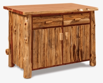 Kitchen Island Log Furniture In - Log Kitchen Island, HD Png Download, Transparent PNG