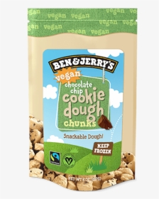 Ben & Jerry S, Vegan Chocolate Chip Cookie Dough Chunks, - Ben And Jerry's Edible Cookie Dough, HD Png Download, Transparent PNG
