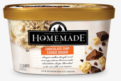 Homemade Brand Chocolate Chip Cookie Dough Ice Cream - Homemade Brand Ice Cream, HD Png Download, Transparent PNG