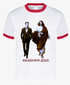 Transparent Christopher Walken Png - T Shirt With Jesus, Png Download, Transparent PNG