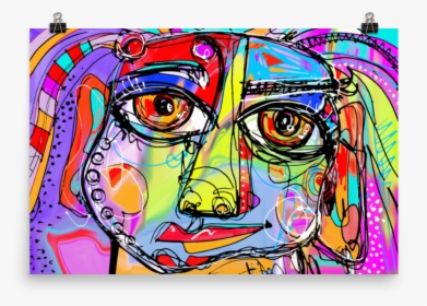 Abstract Digital Painting Of Human Face Png Sublimation - Olesya Karakotsya Art, Transparent Png, Transparent PNG