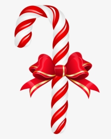 Clip Art Clip Art Image Gallery - Candy Cane With Ribbon, HD Png Download, Transparent PNG