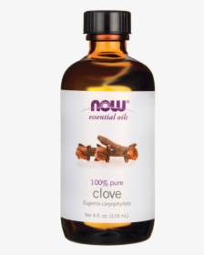 Now Foods Clove Oil 4 Fl Oz Liquid - Now Amber Oil, HD Png Download, Transparent PNG