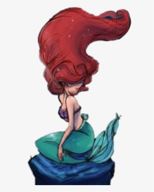#princess #ariel #siren #princesa #sirena #disneyprincess - My Little Mermaid Art, HD Png Download, Transparent PNG