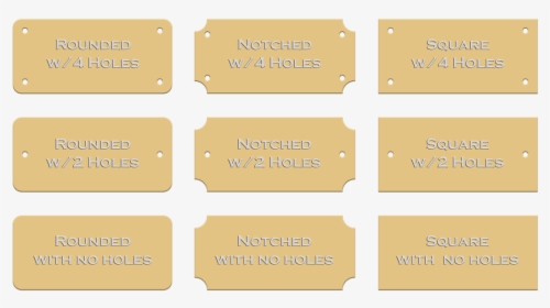 Blank Aluminum Engraving Plate - Gold Brass Plates For Engraving, HD Png Download, Transparent PNG
