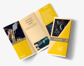 Jazz Band Brochure Template Preview - Graphic Design, HD Png Download, Transparent PNG
