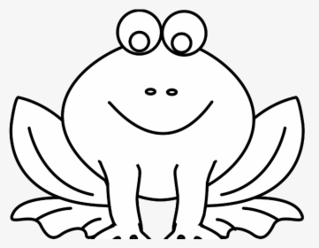 F For Frog Coloring Page Clipart , Png Download - Frog Outline Clip Art, Transparent Png, Transparent PNG