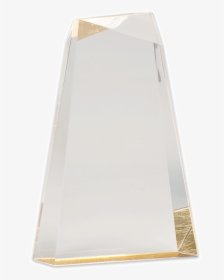 Blank Gold Facet Wedge Acrylic Award - Wood, HD Png Download, Transparent PNG