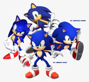 Modern Sonic Vs Movie Sonic, HD Png Download, Transparent PNG