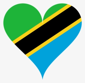 Heart, Love, Tanzania, East Africa, Heart Shaped, Flag - Love Tanzania Flag, HD Png Download, Transparent PNG