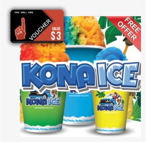Kona Ice, Coastal Voucher - Clip Art Of Kona Ice, HD Png Download, Transparent PNG