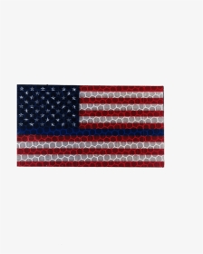 Transparent Blue Line Flag Png - Wood American Flag Dimensions, Png Download, Transparent PNG