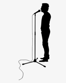 Microphone Stand , Png Download - Mic Stand Silhoutte Png, Transparent Png, Transparent PNG