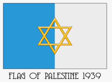 1939 Palestine Flag Png - Real Flag Of Palestine, Transparent Png, Transparent PNG