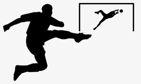 Football, Goalkeeper, Silhouette, Athlete, Ball, Catch - Girl Soccer Silhouette Png, Transparent Png, Transparent PNG