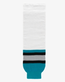 Athletic Knit Hs630 San Jose Sharks White Ice Hockey - Hockey Sock, HD Png Download, Transparent PNG
