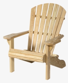 Wooden Adirondack Chair - Transparent Adirondack Chair Png, Png Download, Transparent PNG